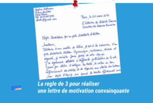 La règle de 3 pour réaliser une lettre de motivation convaincante